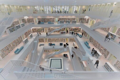 Galeriesaal der Stadtbibliothek Stuttgart