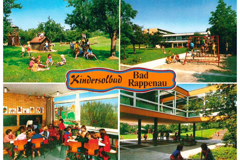 Kindersolbad Bad Rappenau, Neubau Salinenstraße 26: Collage, 1978