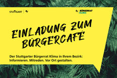 Plakat "Einladung zum Bürgercafé"