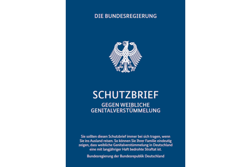 Bundesschutzbrief gegen weibliche Genitalverstümmelung