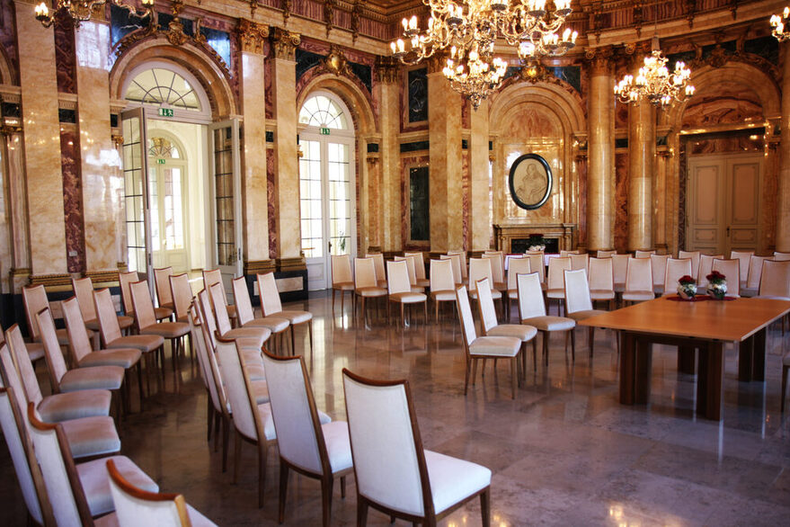 Marmorsaal im Neuen Schloss Stuttgart.