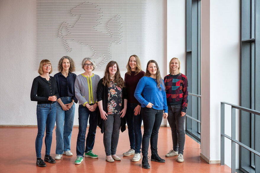 Gruppenbild der Kolleginnen des Kinderbüros der Landeshauptstadt Stuttgart.