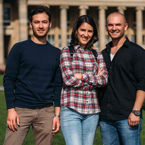 Internationale Studierende in Stuttgart.