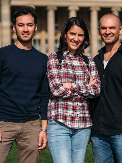 Internationale Studierende in Stuttgart.