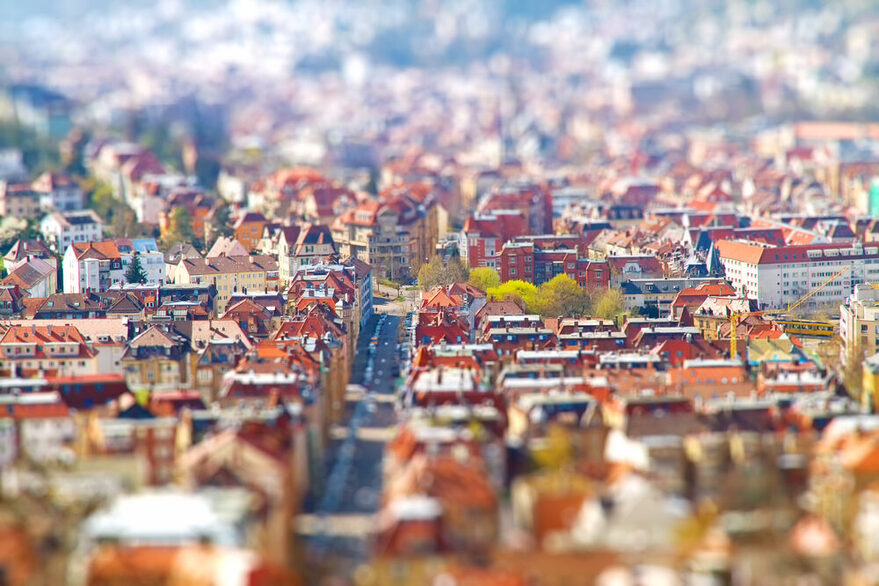 Stuttgat - Tilt shift Effect