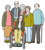 Gruppe älterer Menschen