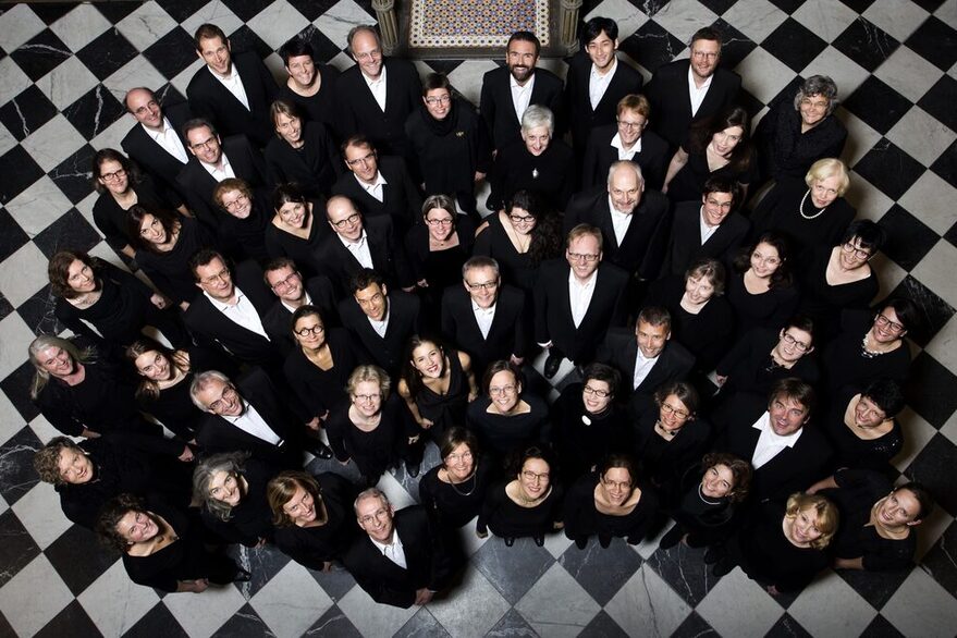 Gruppenbild der Sängerinnen und Sänger der Stuttgarter Kantorei.