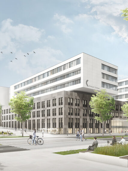 Visualisierung des Neubaus Katharinenhospital