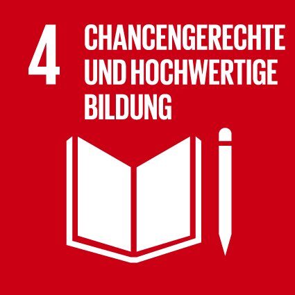 Grafik SDG4: Chancengleichheit und hochwertige Bildung