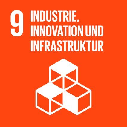Grafik SDG9: Industrie, Innovation und Infrastruktur