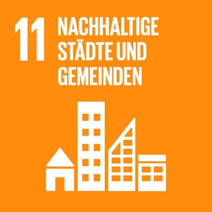 Grafik SDG11: Nachhaltige Städte und Gemeinden