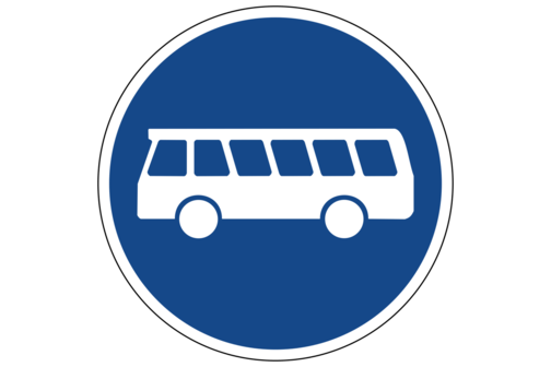 Verrkehrsschild: Umweltspuren