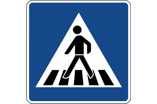 Verkehrsschild: Zebrastreifen