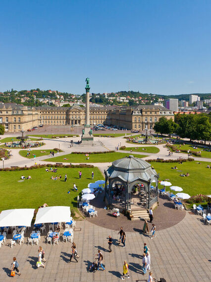 Königstraße, Neues Schloss, Altes Schloss, Schlossplatz, Stuttgart
