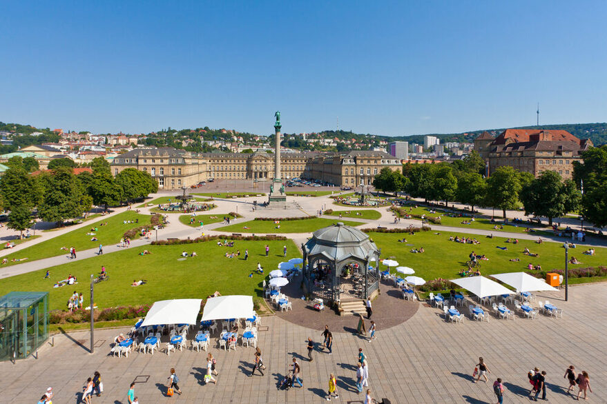 Königstraße, Neues Schloss, Altes Schloss, Schlossplatz, Stuttgart