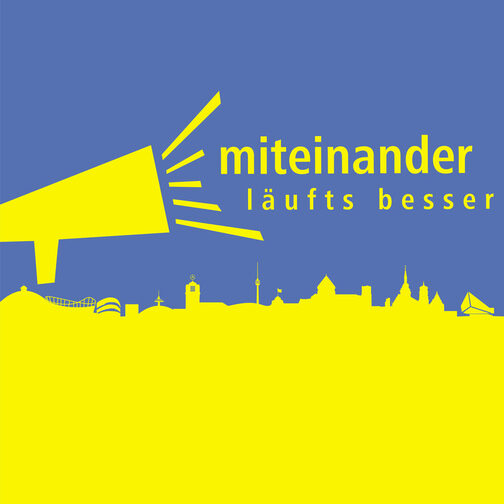 Plakat: Kampagne "Miteinander läufts besser"