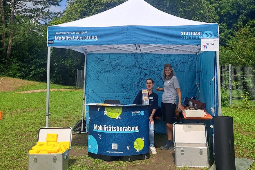 Der Stand der Mobilitätsberatung beim Move & Connect Tag