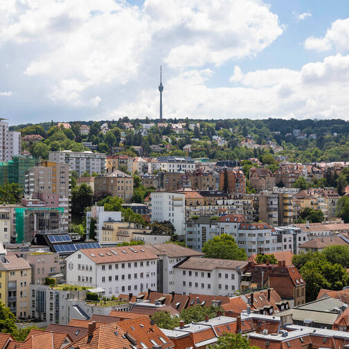 Blick auf Stuttgart mit Fernsehturm