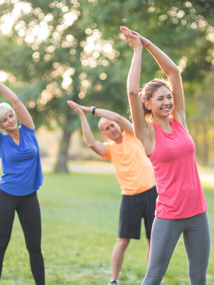 Fitness Class Outside