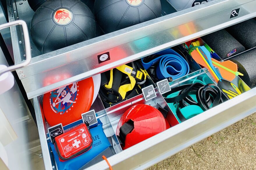 Die SportBox bietet hochwertiges Trainingsquipment.