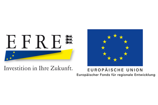 Von links nach rechts: Logo der EU, Projekt EFRE, Land-Baden-Württemberg
