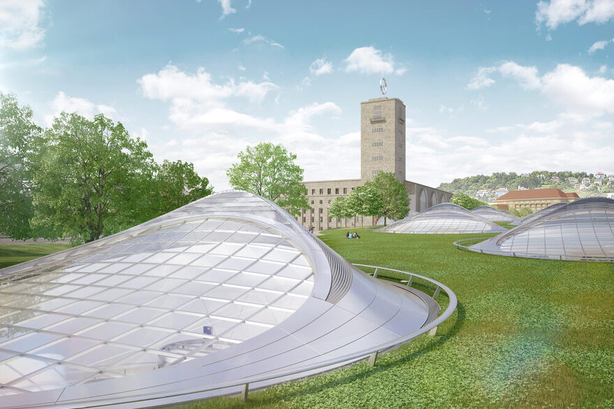 Visualisierung des neuen Hauptbahnhofs
