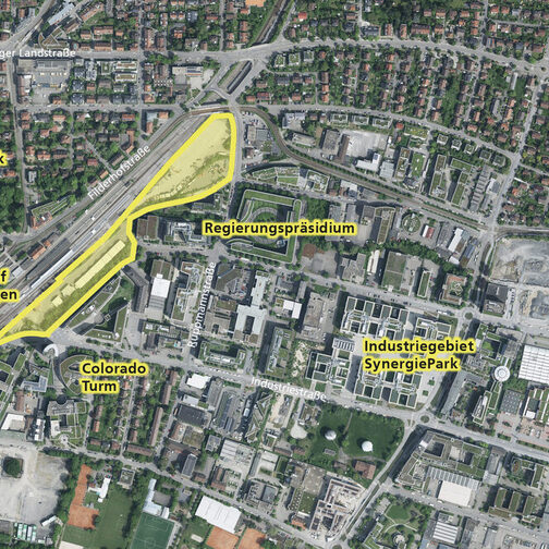 Luftbild 2023, Landeshauptstadt Stuttgart, Stadtmessungsamt; Ergänzungen Amt für Stadtplanung und Wohnen.