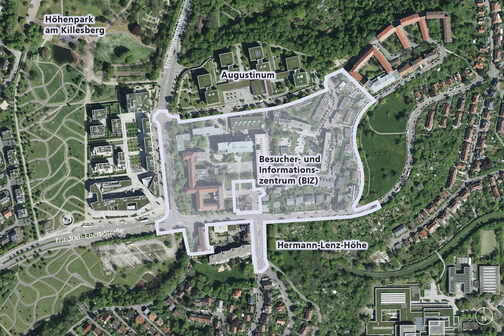 Luftaufnahme der Weissenhofsiedlung