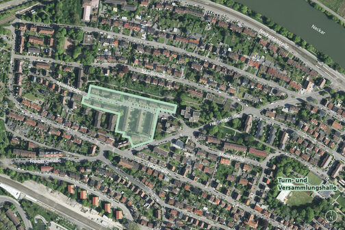 Luftbild 2023, Landeshauptstadt Stuttgart, Stadtmessungsamt; Ergänzungen Amt für Stadtplanung und Wohnen.