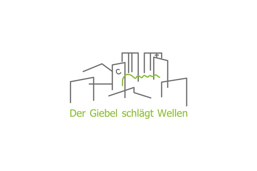 Logo: Der Giebel schlägt Wellen