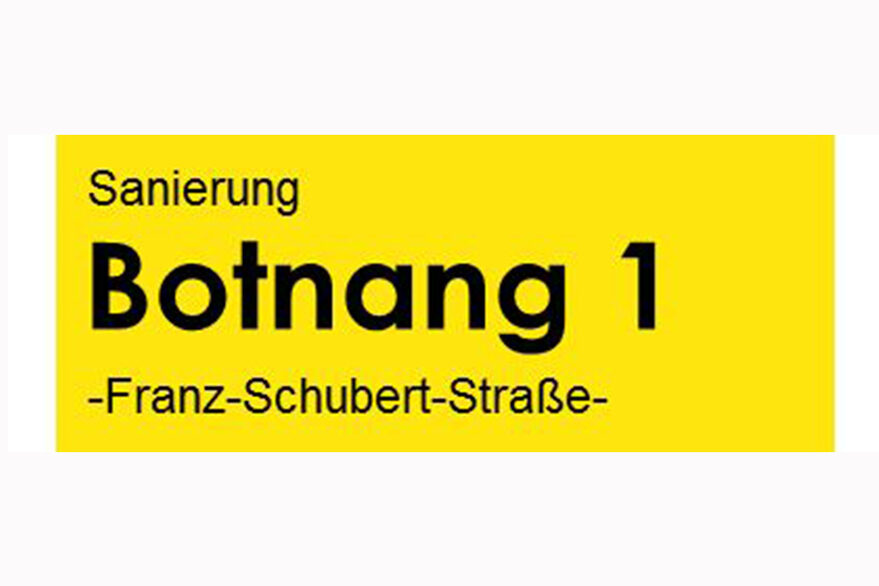 Logo: Botnang 1 Sanierung Franz-Schubert-Straße