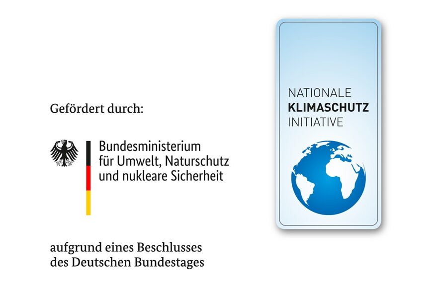 Hier ist ein Förderhinweis zum Projekt zu sehen