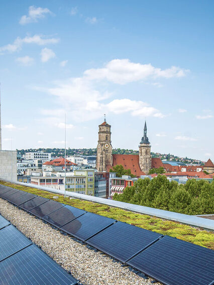 Photovoltaikanlage auf dem Rathausdach