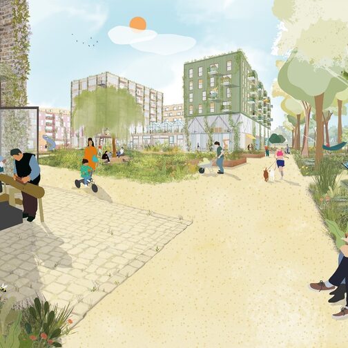 Grafik - Areal um die Wagenhallen - Maker City -