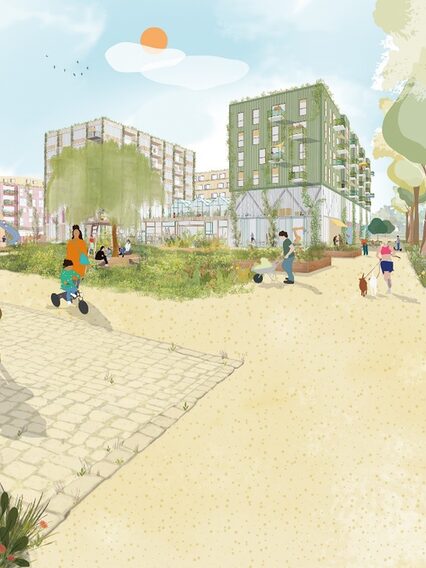 Grafik - Areal um die Wagenhallen - Maker City -
