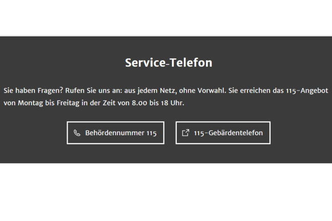 Service-Telefon der Stadt Stuttgart