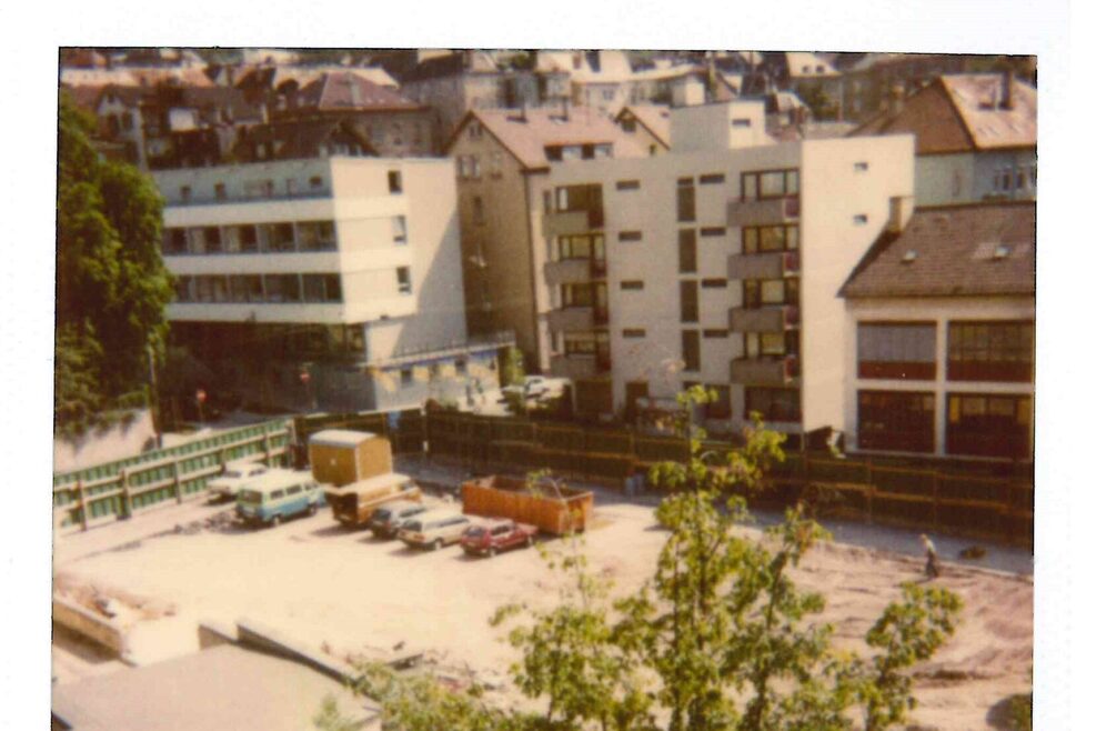 Jugendamt Stuttgart, Wilhelmstraße 3: Baugrube, um 1992