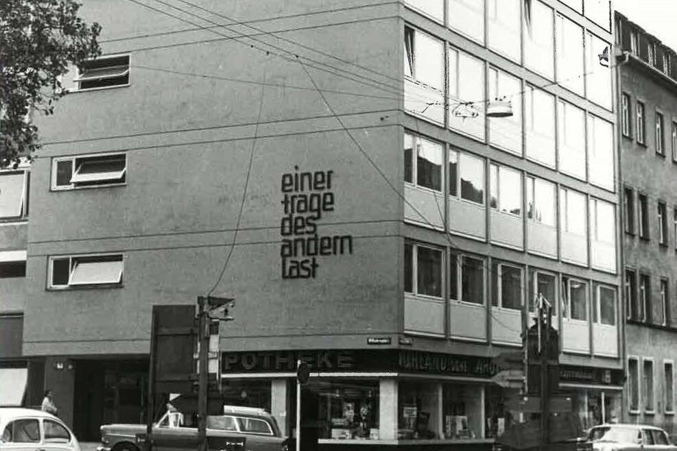 Jugendamt Stuttgart, Wilhelmsplatz 12: Gebäudeansicht, Mitte der 1960er-Jahre