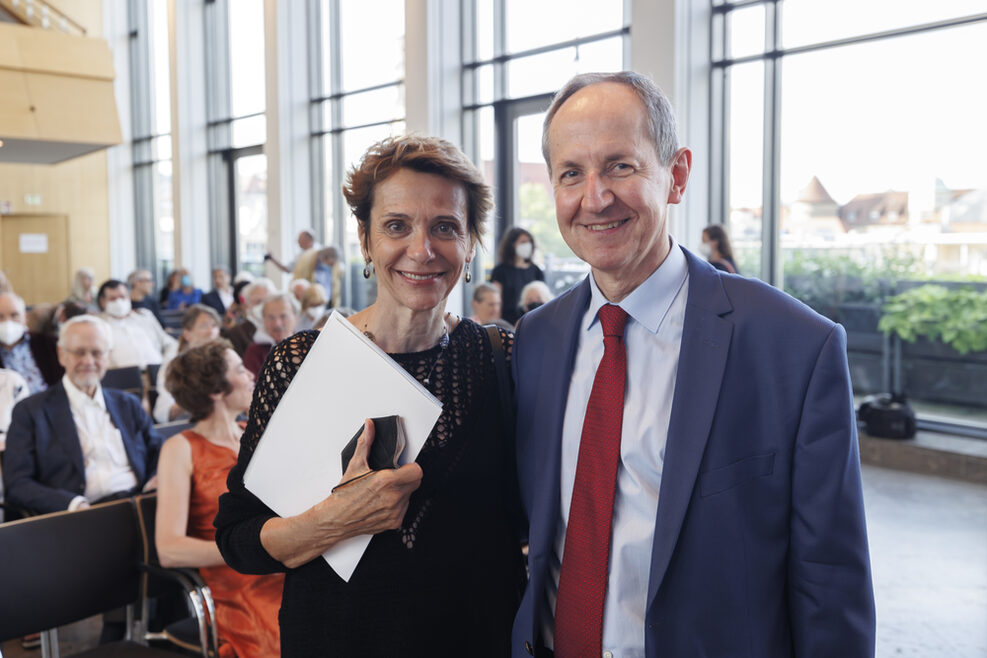 Prof. Dr. Béatrice Longuenesse mit ihrem Ehemann, Prof. Dr. Pierre-Michel Menger