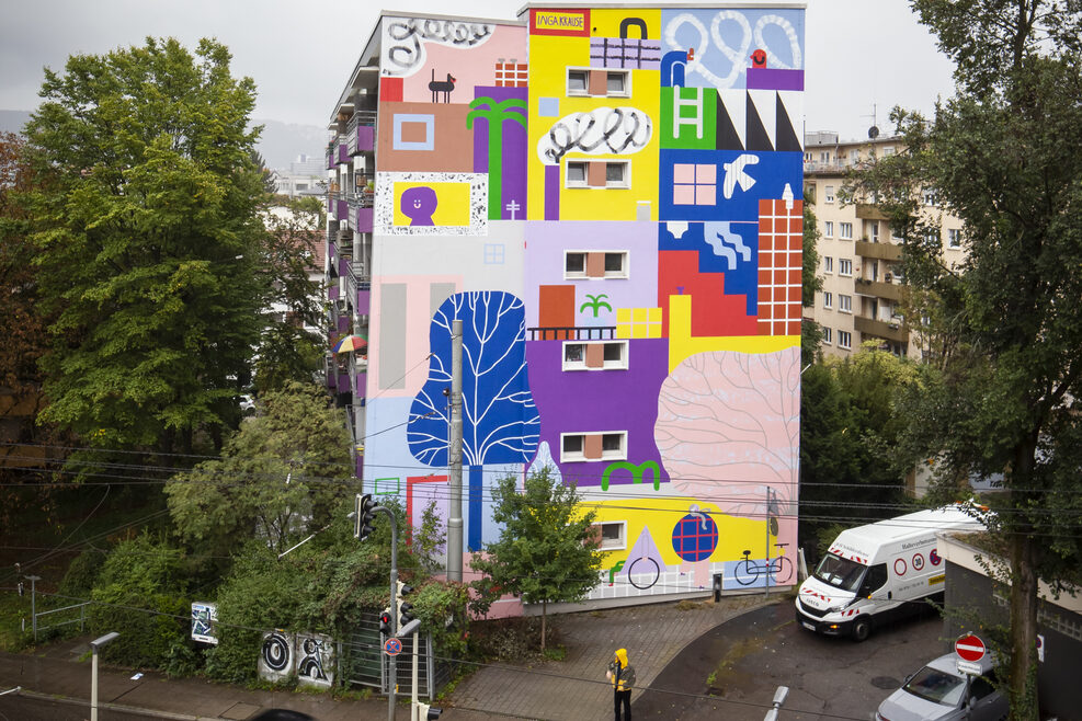 Fassadengestaltung von Inga Krause in der Hegelstraße 47 in 70174 Stuttgart