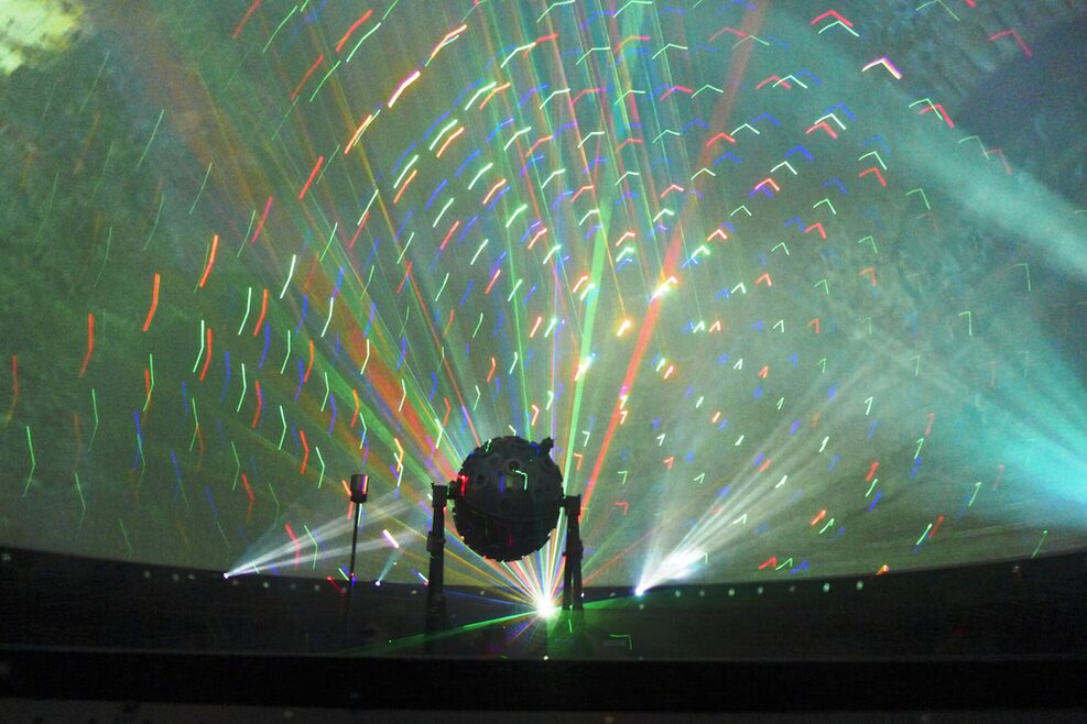 Lasershow im Planetarium