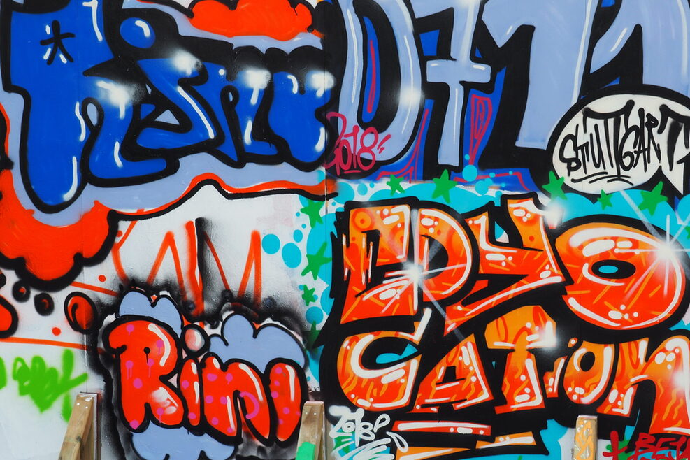 EdYO!cation - Graffiti beim Workshop des Projekts Mobile Jugendarbeit im Europaviertel