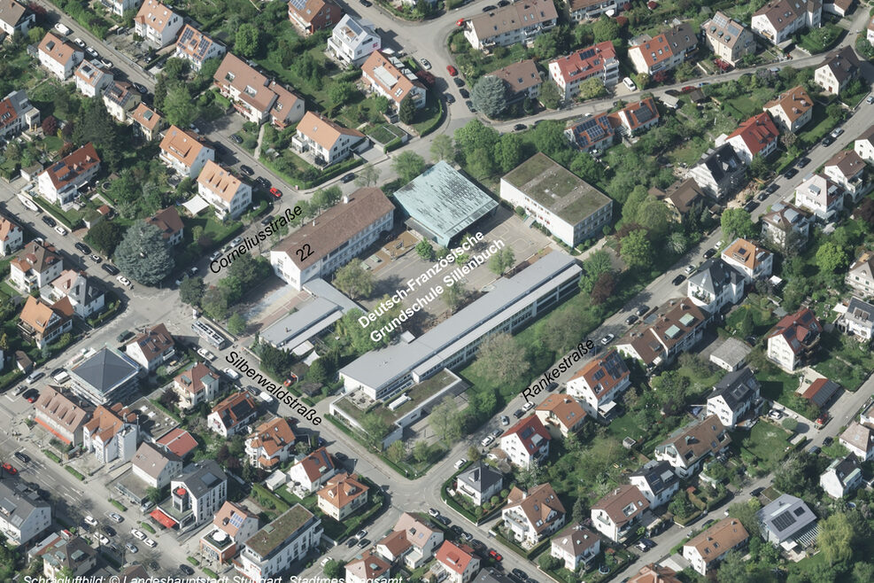 Schrägluftbild: Deutsch-Französische Grundschule, Sillenbuch