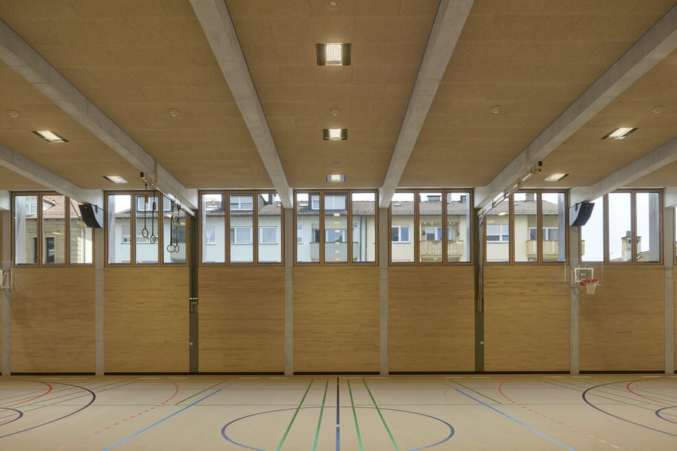 Innenansicht Turnhalle 2. Obergeschoss