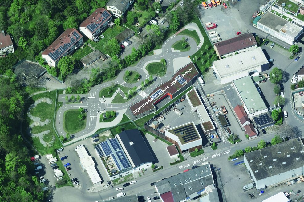 Schrägluftbild Jugendverkehrsschule „Westbahnhof“