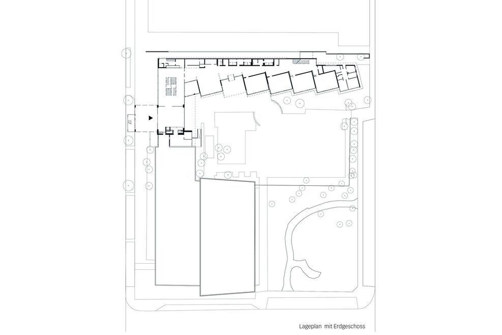 Lageplan mit Erdgeschoss