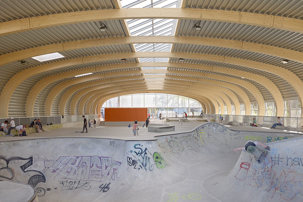 Skaterhalle an der Friedhofstraße in Stuttgart-Nord