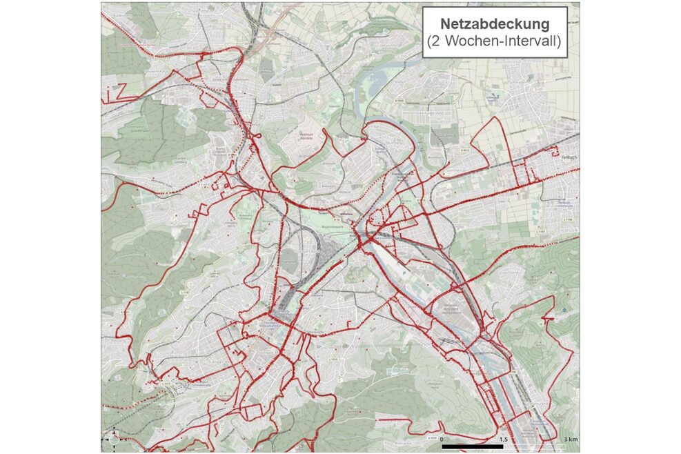 Anzahl aufgezeichneter Fahrten und CO2-Emissionen