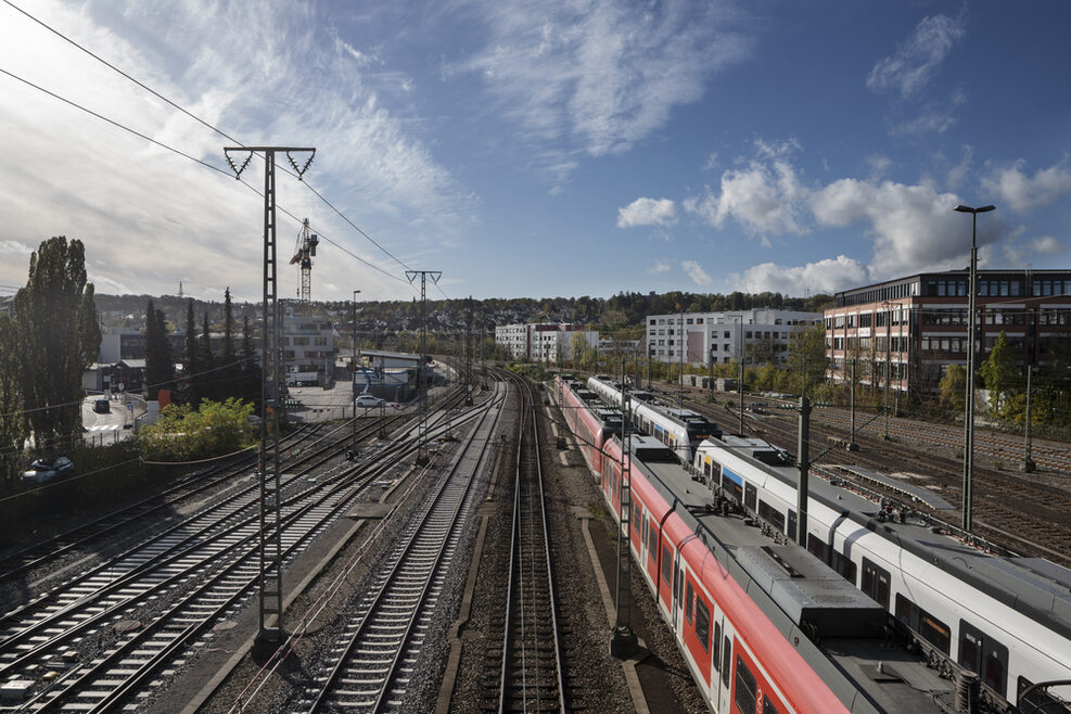 Gleisfeld Bahnhof Stuttgart Vaihingen