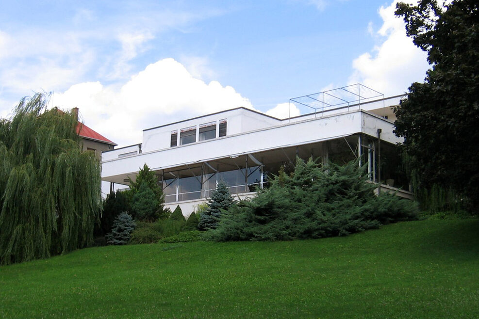 Außenansicht der Villa Tugendhat in Brünn